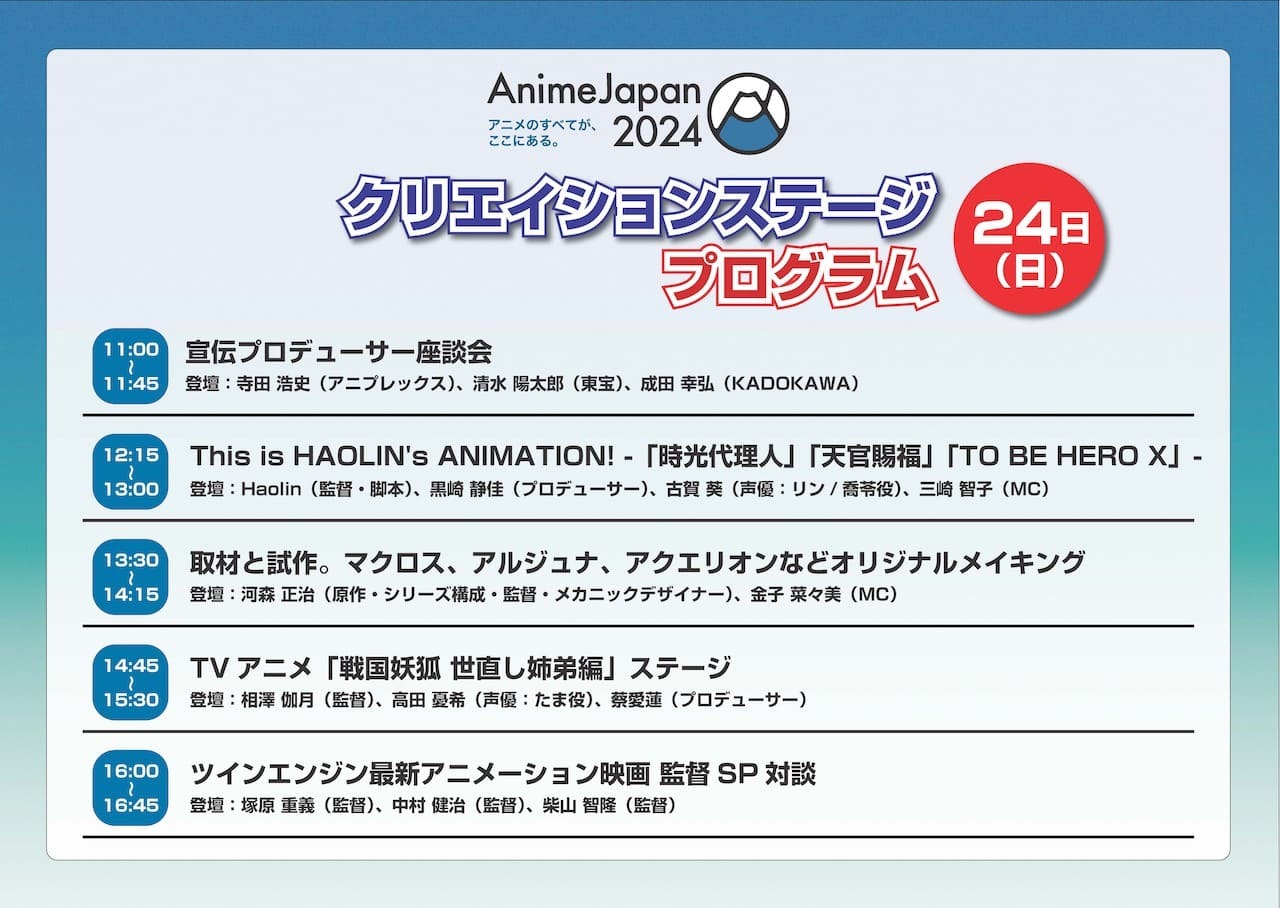 新着情報｜AnimeJapan 2024